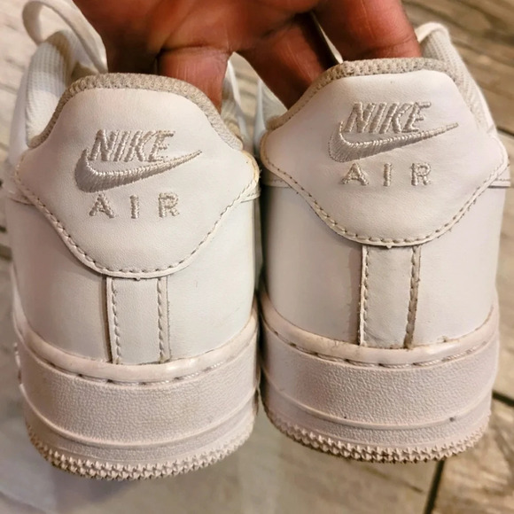 NIKE AIR FORCE 1 Classic all white sneakers basketball gorpcore shoes 7Y 8.5W - Picture 8 of 11